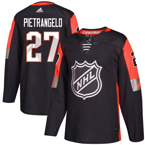 Adidas Men St.Louis Blues #27 Alex Pietrangelo Black 2018 All-Star Central Division Authentic Stitched NHL Jersey